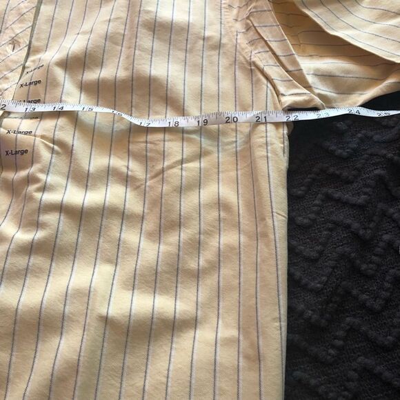 Yellow striped Crable for Her button down - Picture 3 of 5